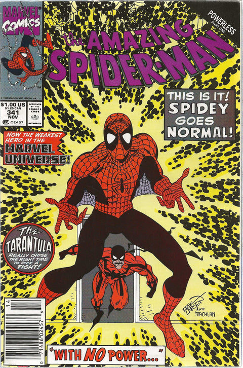 comic book cover of amazing spider-man 341