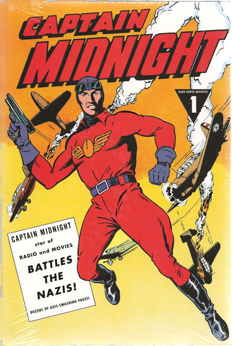 comic book cover of dark horse archive captain midnight volume 1