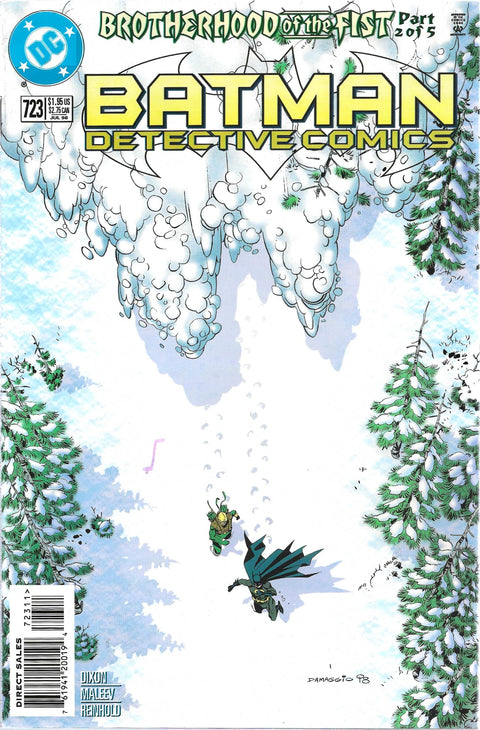 comic book cover of detective comics 723