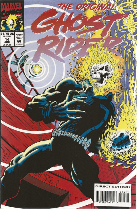 Comic book cover featuring 'The Original Ghost Rider' with a stylized title and character illustration.