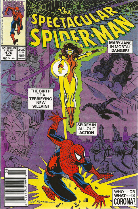 comic book cover of spectacular spider-man #176