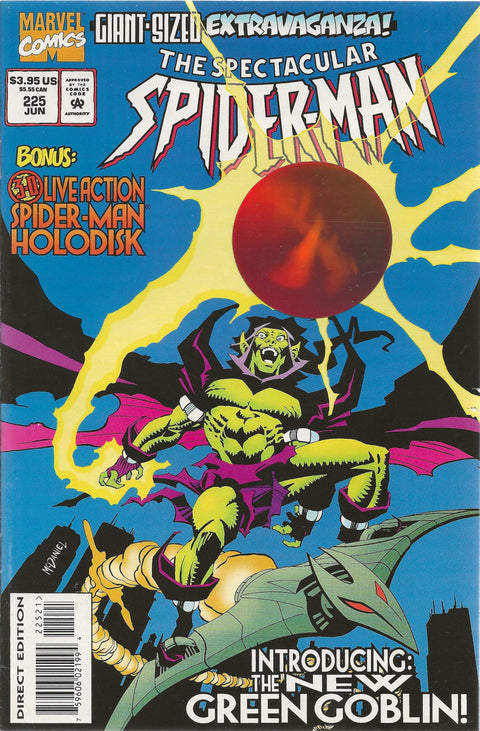comic book cover of spectacular spider-man #225
