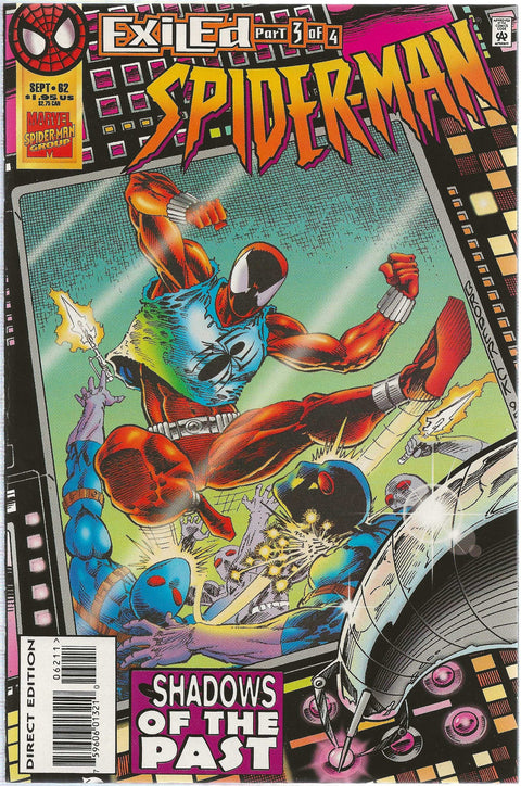 comic book cover of spider man 62
