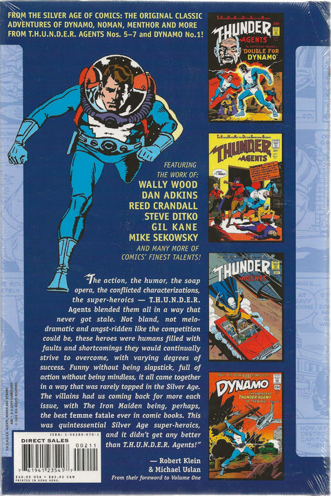 back cover of thunder agents archives volume 2