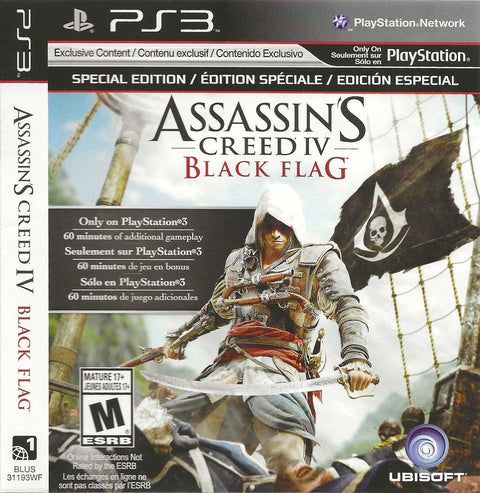 Assassin's Creed IV Black Flag - PS3 (In Case)