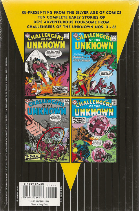 DC Archive Editions Challengers of the Unknown Vol.2 (Hard Cover - Factory Sealed)