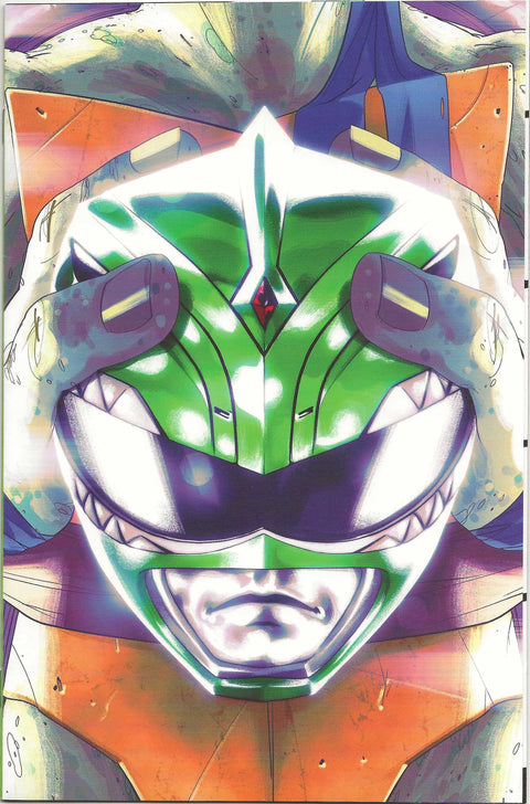 Power Rangers/TMNT Crossover #5 (Green Helmet)