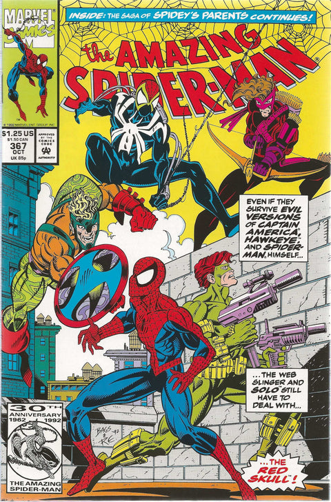 comic book with Spider-man and Villians