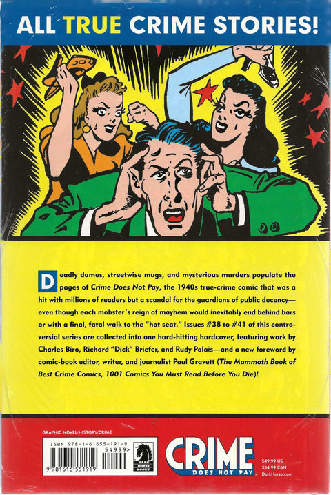 back cover of dark horse archives crime does not pay volume 5