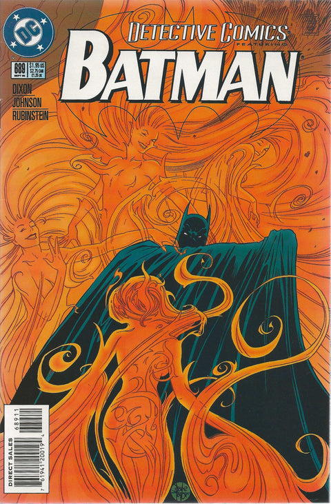 Comic book cover of Batman with stylized art and orange background