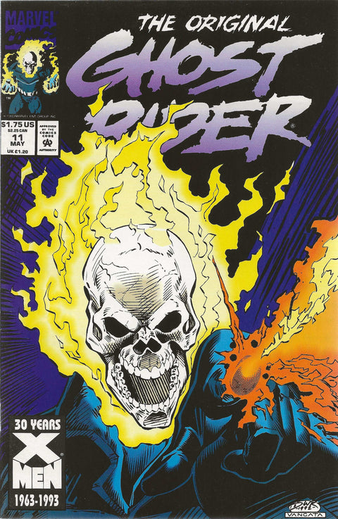 Comic book cover featuring 'The Original Ghost Duster' with a stylized skull and flames.