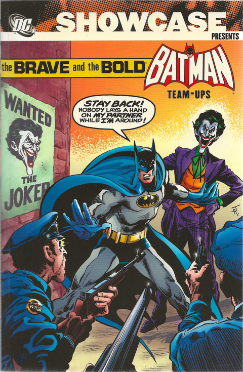 Comic book cover featuring Batman and the Joker with text 'Showcase Presents The Brave and the Bold Batman Team-Ups'.