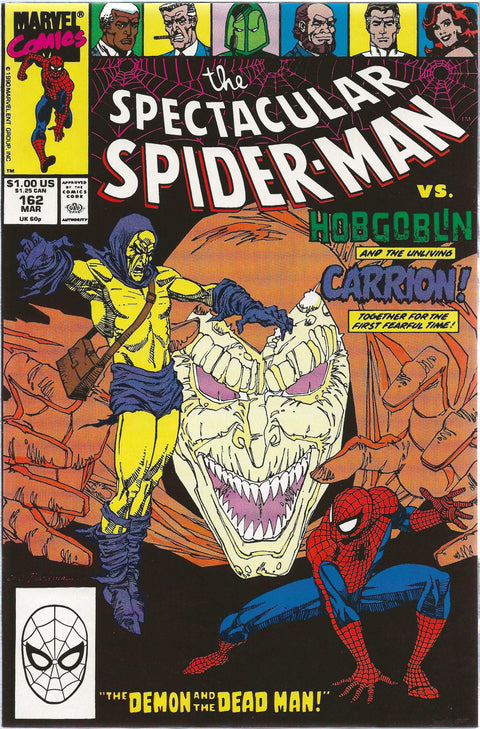 comic book cover of Spectacular Spider-Man 162