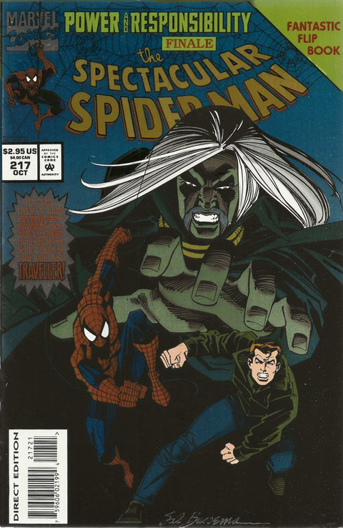 comic book cover of spectacular spider-man #217