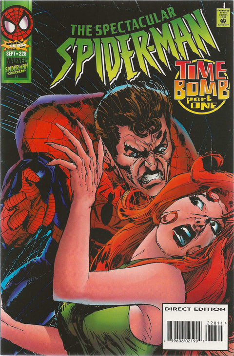comic book cover of spectacular spider-man #228