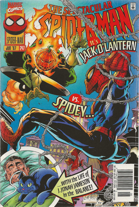 comic book cover of spectacular spider-man #247