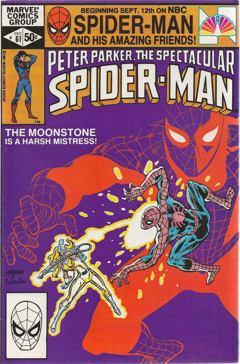 comic book cover of Spectacular Spider-Man61
