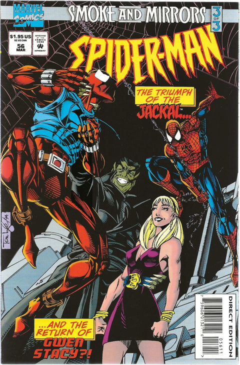 comic book cover of spider man 56