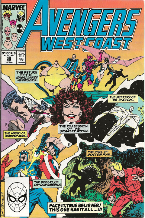 Avengers West Coast Vol 2 #49 (VF-)