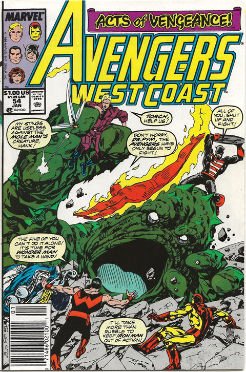 Avengers West Coast Vol 2 #54 (VF)